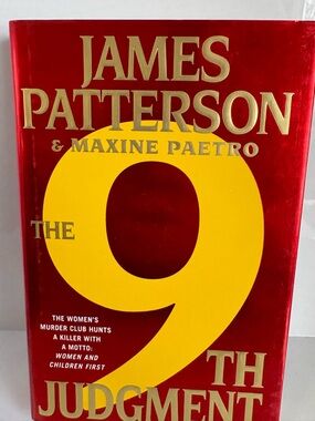 📚 3/$25 📚 James Patterson The 9th Judgment Hardcover Book